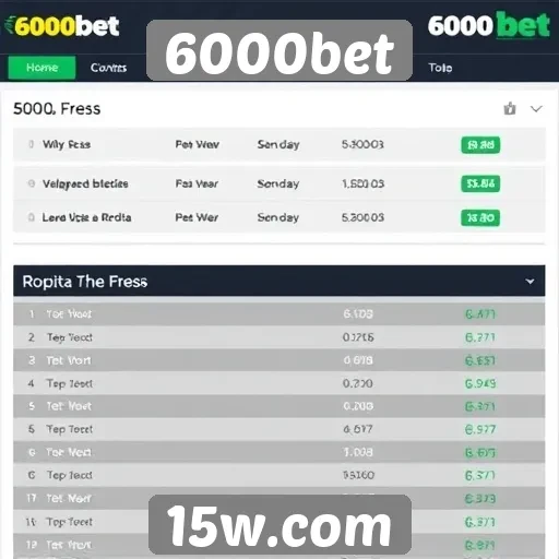 Comparativo entre 6000bet e sites concorrentes
