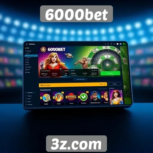 Interface do usuário do site 6000bet recebe elogios